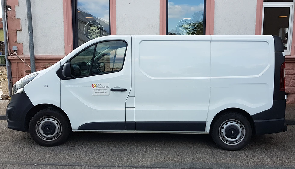 Fahrzeug vorher, unbeklebt